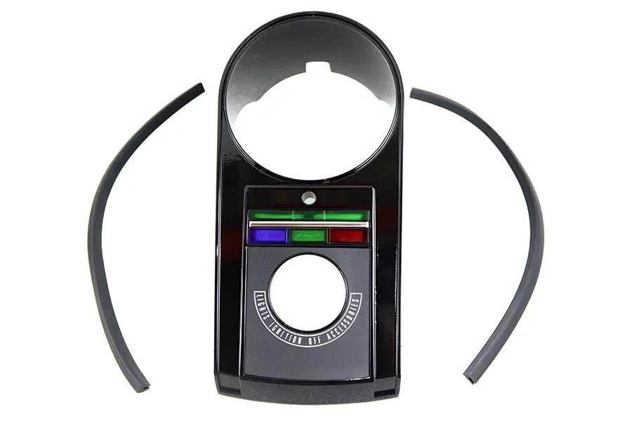 V-Twin Black Dash Cover for Harley Davidson FXST and FLST Models (Part #74361B) by V-Twin