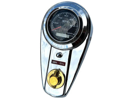 V-Twin 85mm GPS Speedometer Kit for Harley Davidson FL Models by V-Twin