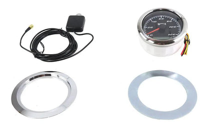 V-Twin 85mm GPS Speedometer Kit for Harley Davidson FL Models by V-Twin