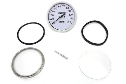V-Twin Replica 2:1 Speedometer with Black Needle for Harley Davidson FL (Part #70848DWO) by V-Twin