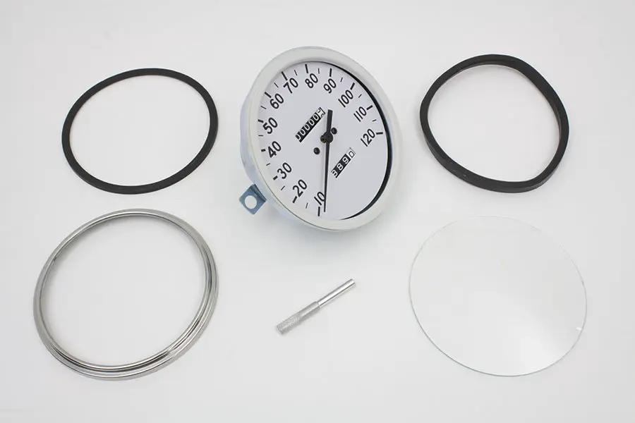 V-Twin Replica 2:1 Speedometer with Black Needle for Harley Davidson FL (Part #70848DWO) by V-Twin