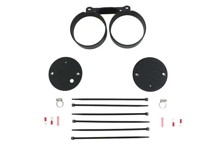V-Twin Dual Gauge Mount Bracket Black for Harley Davidson FXD (1995-2004) by V-Twin