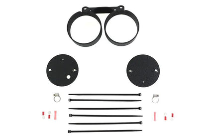V-Twin Dual Gauge Mount Bracket Black for Harley Davidson FXD (1995-2004) by V-Twin