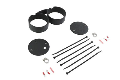 V-Twin Dual Gauge Mount Bracket Black for Harley Davidson FXD (1995-2004) by V-Twin
