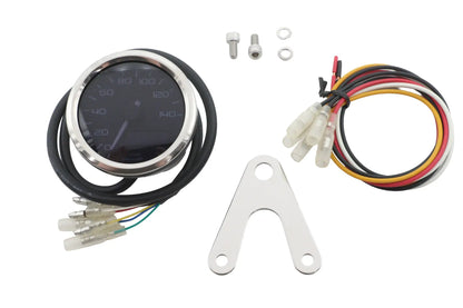V-Twin Mini 60mm Electronic Speedometer with Extension Harness by V-Twin