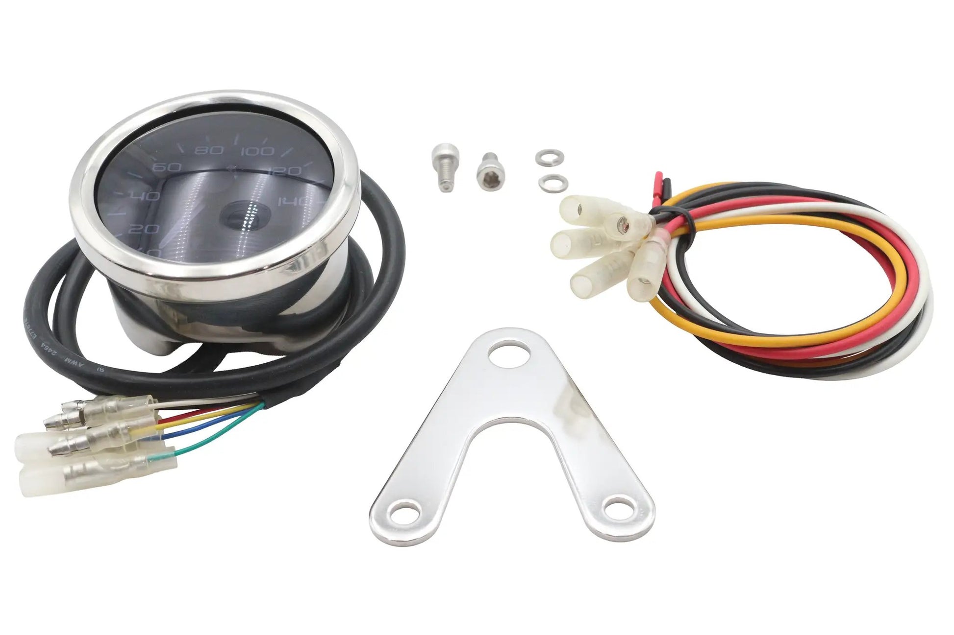 V-Twin Mini 60mm Electronic Speedometer with Extension Harness by V-Twin