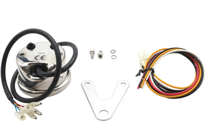 V-Twin Mini 60mm Electronic Speedometer with Extension Harness by V-Twin
