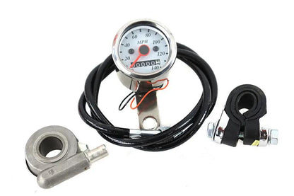 V-Twin Deco Mini 48mm Speedometer Kit with 2:1 Ratio by V-Twin