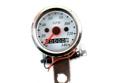 V-Twin Deco Mini 48mm Speedometer Kit with 2:1 Ratio by V-Twin