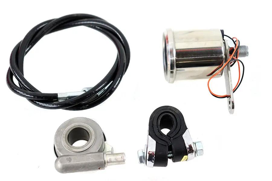 V-Twin Deco Mini 48mm Speedometer Kit with 2:1 Ratio by V-Twin