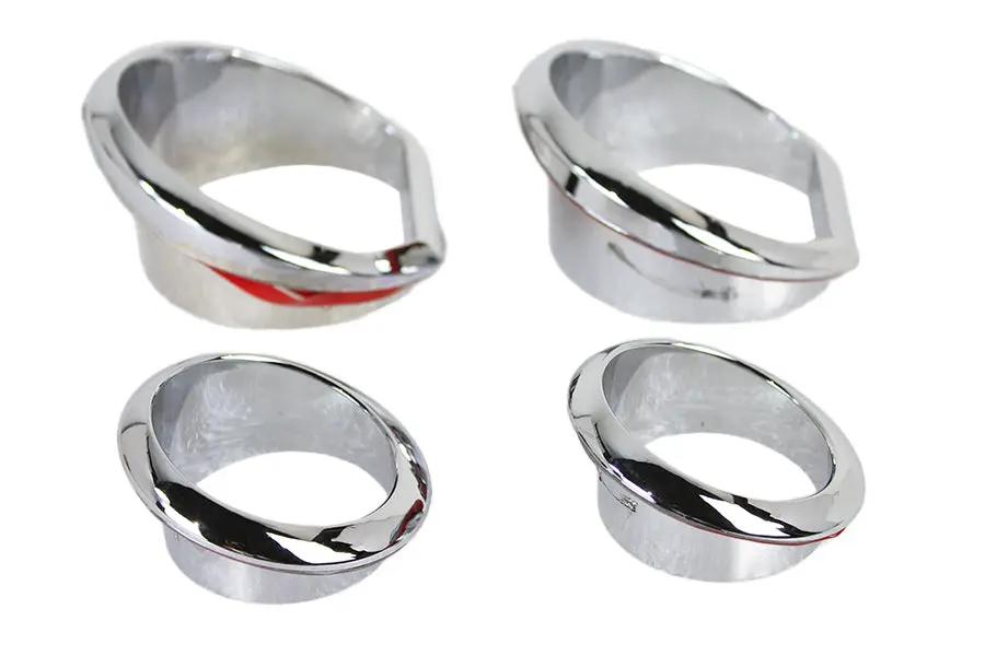 V-Twin Gauge Trim Kit Chrome for Harley Davidson FLH (2014-2023) by V-Twin