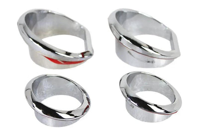 V-Twin Gauge Trim Kit Chrome for Harley Davidson FLH (2014-2023) by V-Twin
