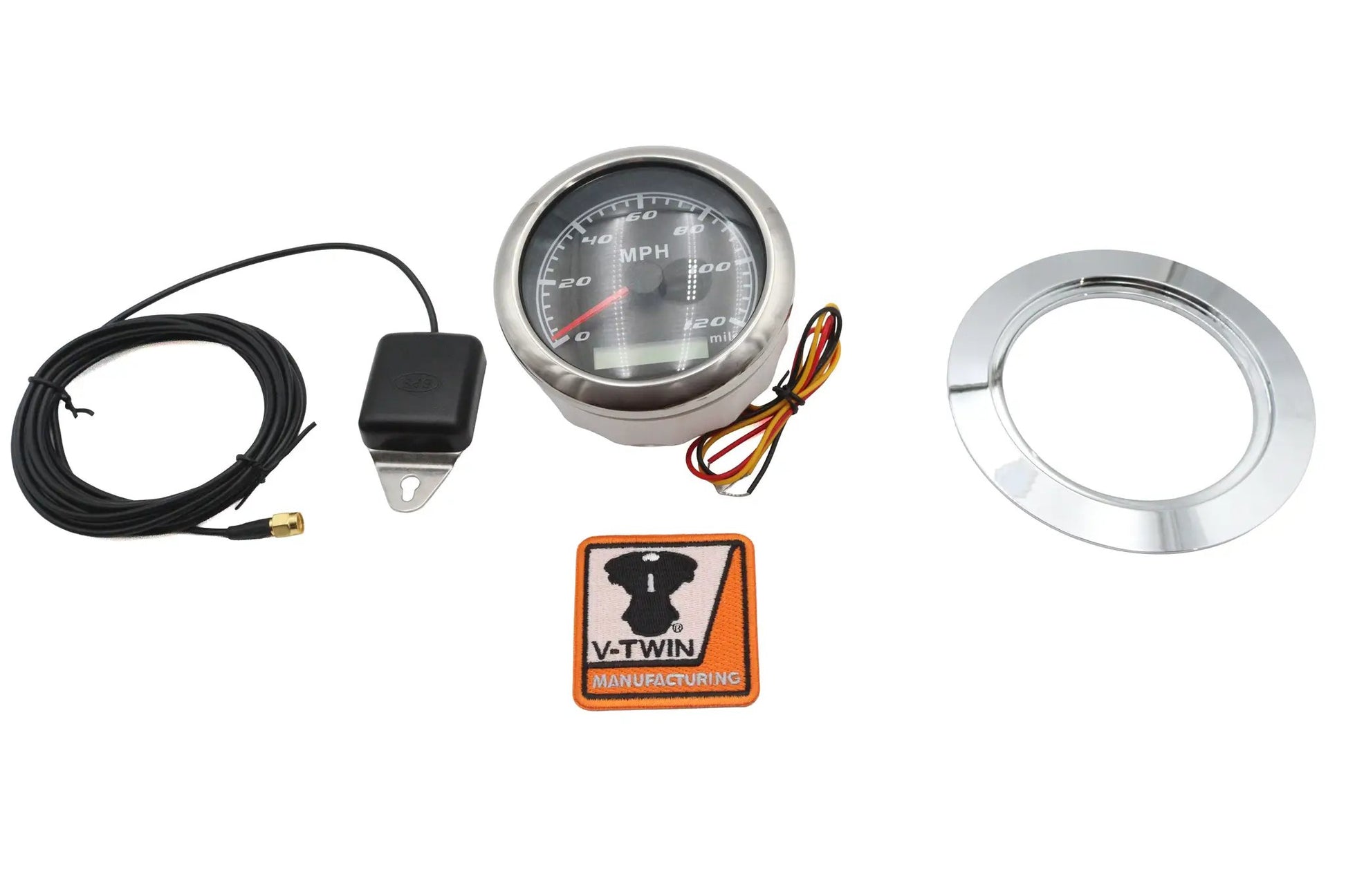 V-Twin 85mm GPS Speedometer Kit for Harley Davidson FL Models by V-Twin