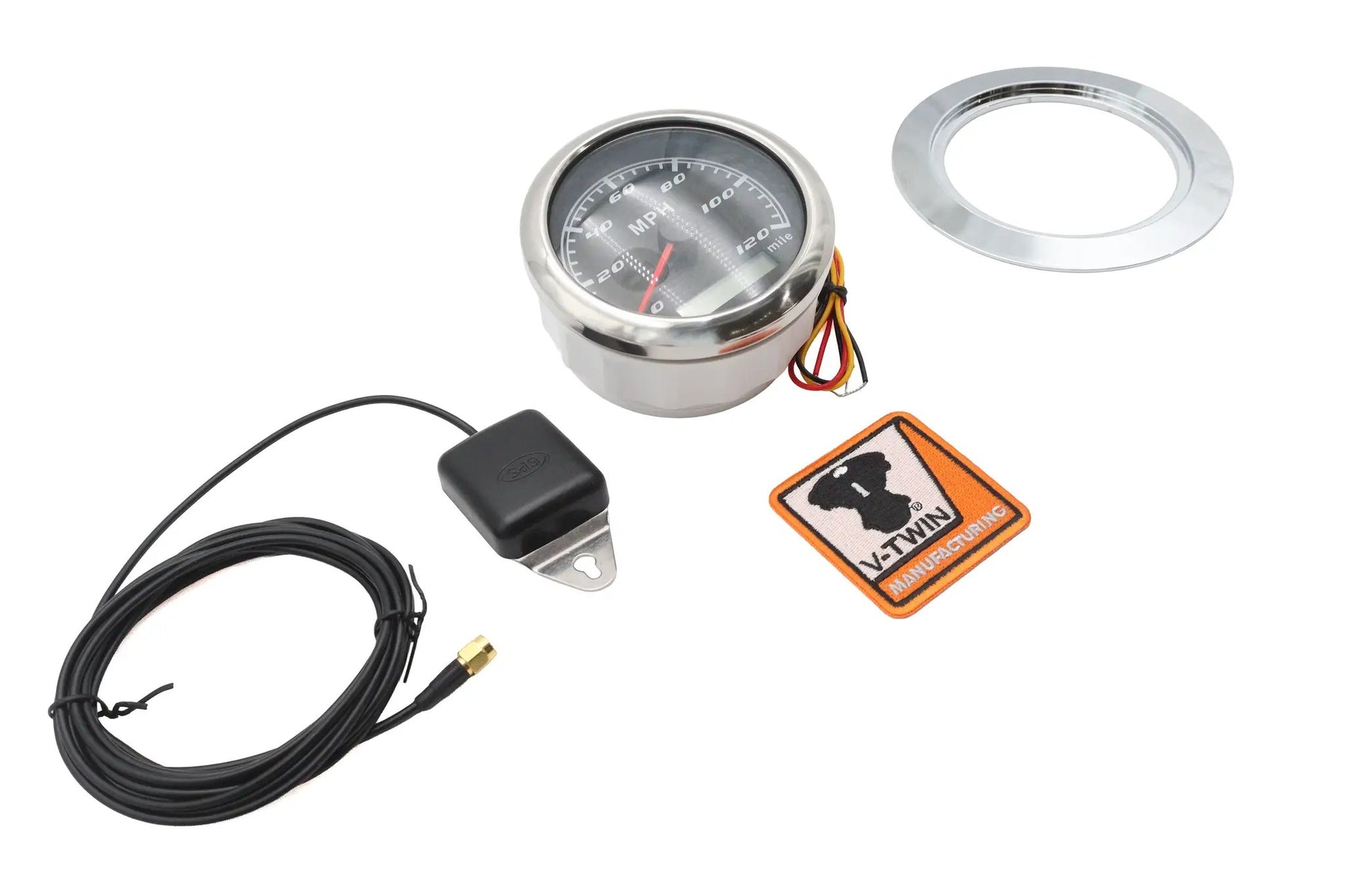 V-Twin 85mm GPS Speedometer Kit for Harley Davidson FL Models by V-Twin