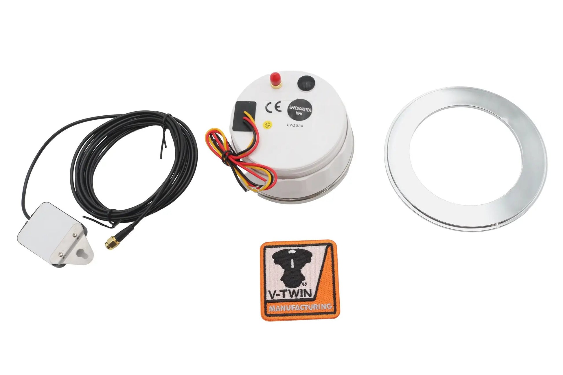 V-Twin 85mm GPS Speedometer Kit for Harley Davidson FL Models by V-Twin
