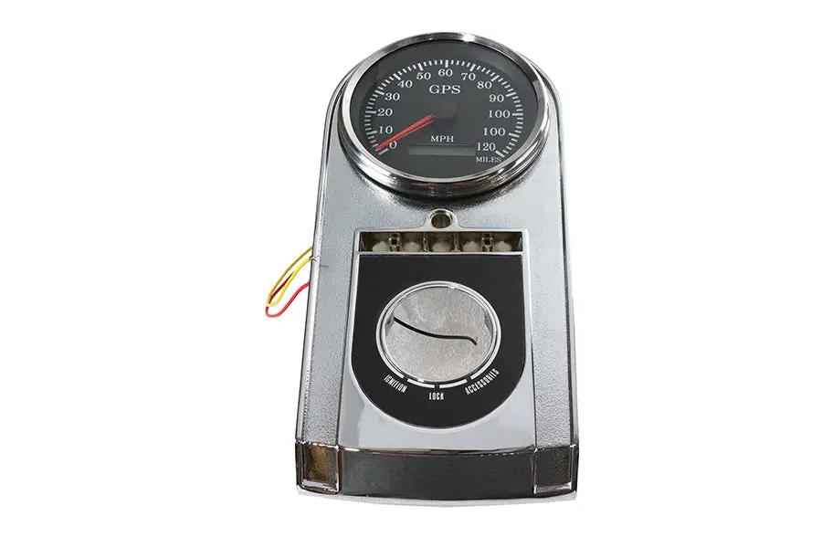 V-Twin 83144 5 Inch GPS FL Speedometer Gauge for Harley Davidson Models from 1996 to 2005 by V-Twin