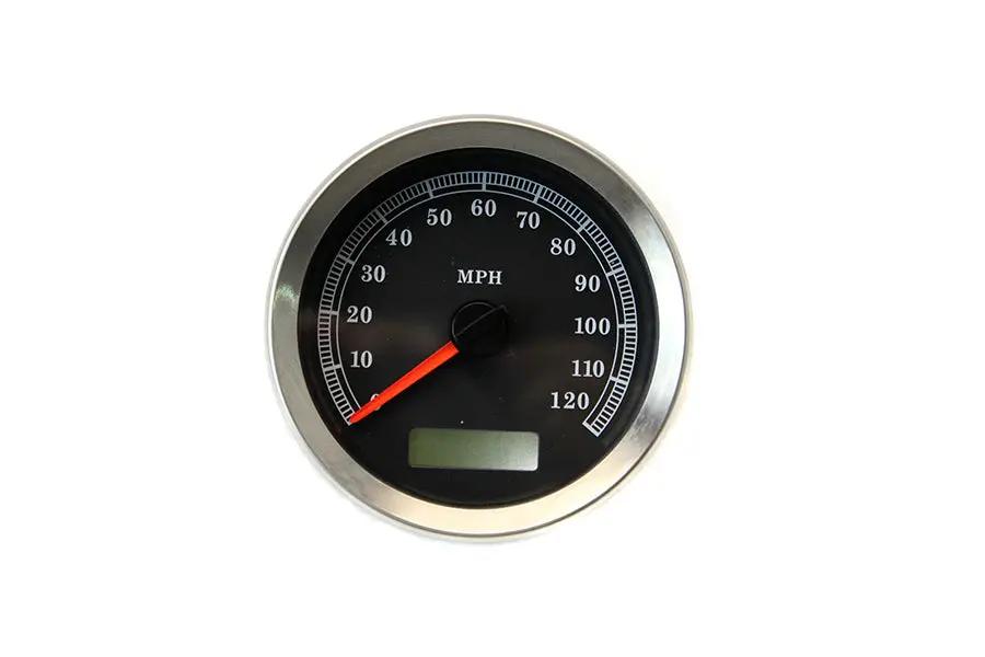 V-Twin Programmable Gauge with Black Face for Harley Davidson FXD & XL (Part #83110B) by V-Twin