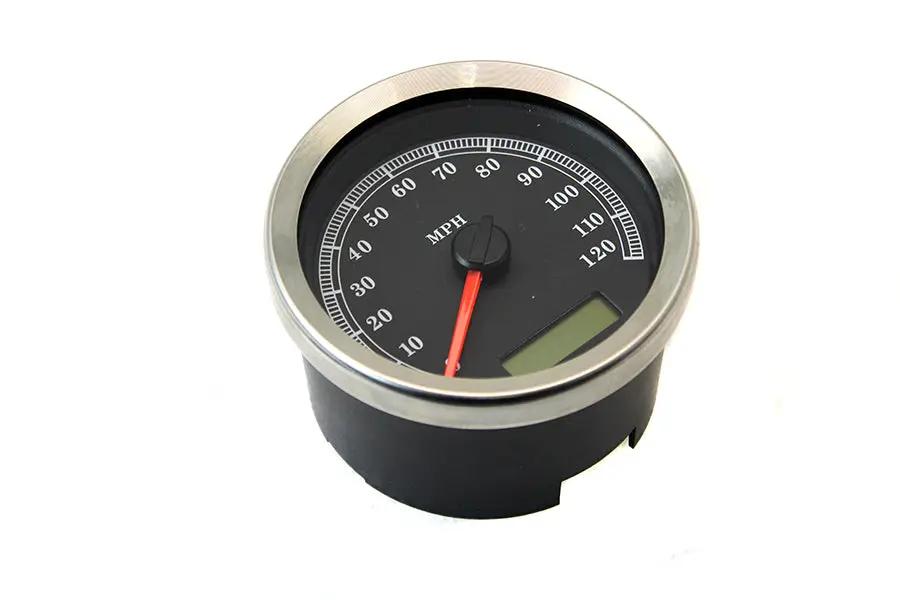 V-Twin Programmable Gauge with Black Face for Harley Davidson FXD & XL (Part #83110B) by V-Twin