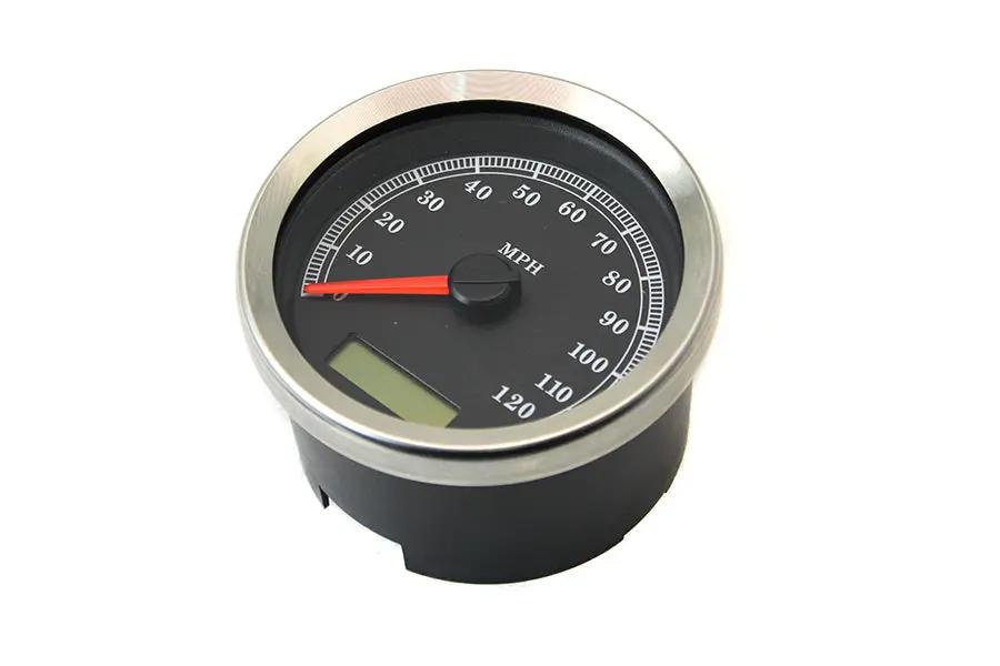 V-Twin Programmable Gauge with Black Face for Harley Davidson FXD & XL (Part #83110B) by V-Twin
