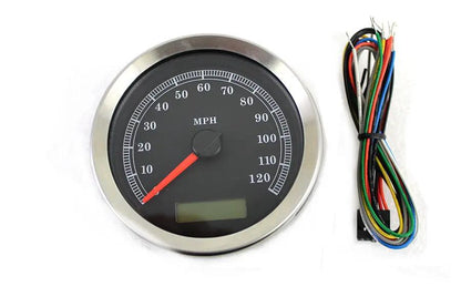 V-Twin Programmable Gauge with Black Face Part 83118B – 3-3/8 inch Diameter by V-Twin