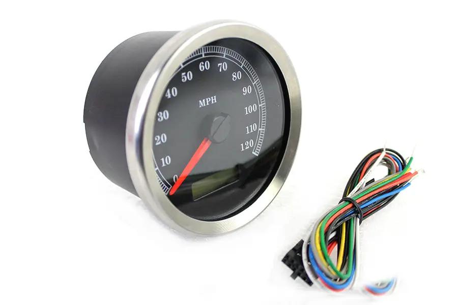 V-Twin Programmable Gauge with Black Face Part 83118B – 3-3/8 inch Diameter by V-Twin