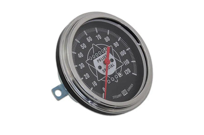 V-Twin Police Speedometer with Red Needle for Harley Davidson FL 1968-1977 by V-Twin