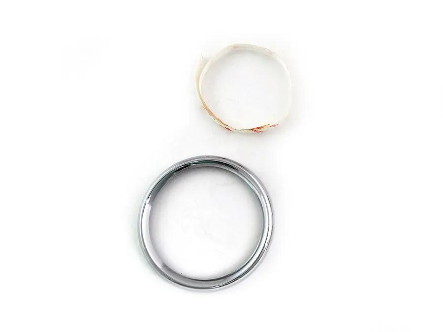 V-Twin 4 Inch Gauge Bezel Cover Chrome Part 77844 for Harley Davidson FLHT and FLTR by V-Twin