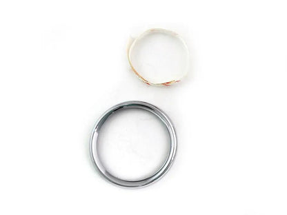 V-Twin 4 Inch Gauge Bezel Cover Chrome Part 77844 for Harley Davidson FLHT and FLTR by V-Twin