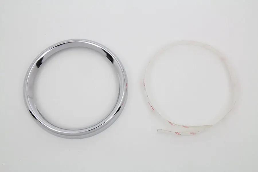 V-Twin 4 Inch Gauge Bezel Cover Chrome Part 77844 for Harley Davidson FLHT and FLTR by V-Twin