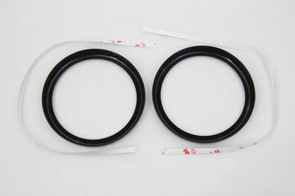 V-Twin 77844B 4 Inch Gauge Bezel Cover Black Set for Harley Davidson FLHT and FLTR by V-Twin