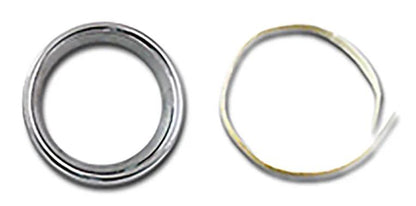 V-Twin 2 Inch Gauge Bezel Cover Chrome for Harley Davidson FLH Models (Part #77845) by V-Twin