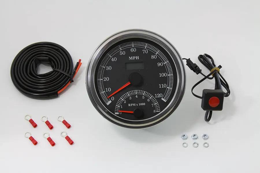V-Twin Part 76712 Multi Ratio Speedometer and Tachometer Combo for Harley Davidson Dash by V-Twin