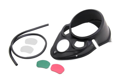 V-Twin Black Dash Panel for 1938 Harley Davidson EL, UL, WL — Part No. 12-0070AGBVT by V-Twin