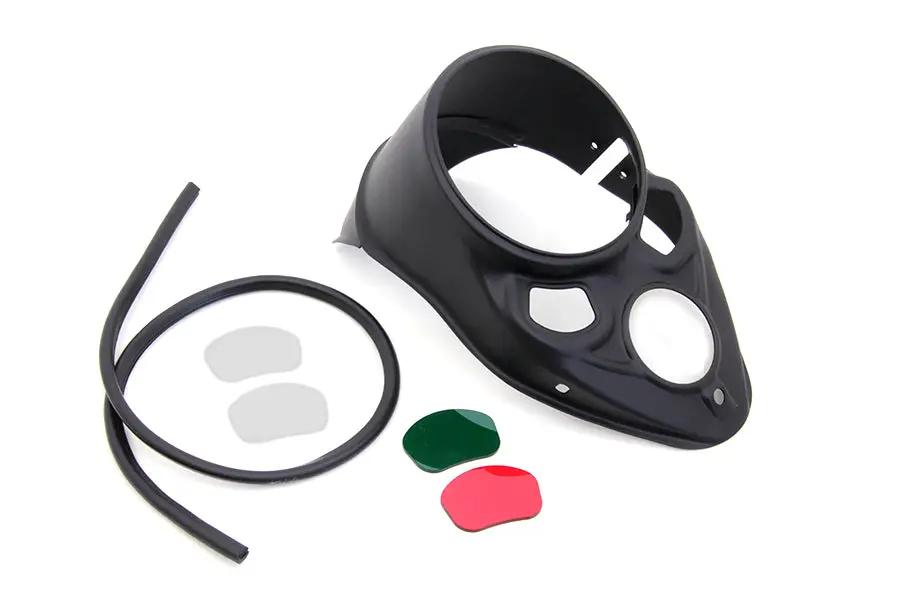 V-Twin Black Dash Panel for 1938 Harley Davidson EL, UL, WL — Part No. 12-0070AGBVT by V-Twin