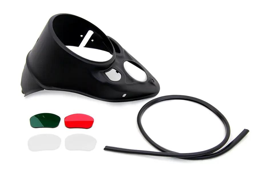 V-Twin Black Dash Panel for 1938 Harley Davidson EL, UL, WL — Part No. 12-0070AGBVT by V-Twin