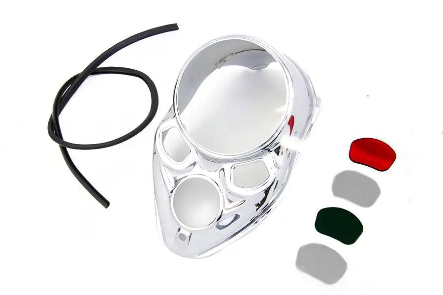 V-Twin Chrome Dash Panel for 1938 Harley Davidson EL, UL, WL Models - Part #12-0070ACVT by V-Twin