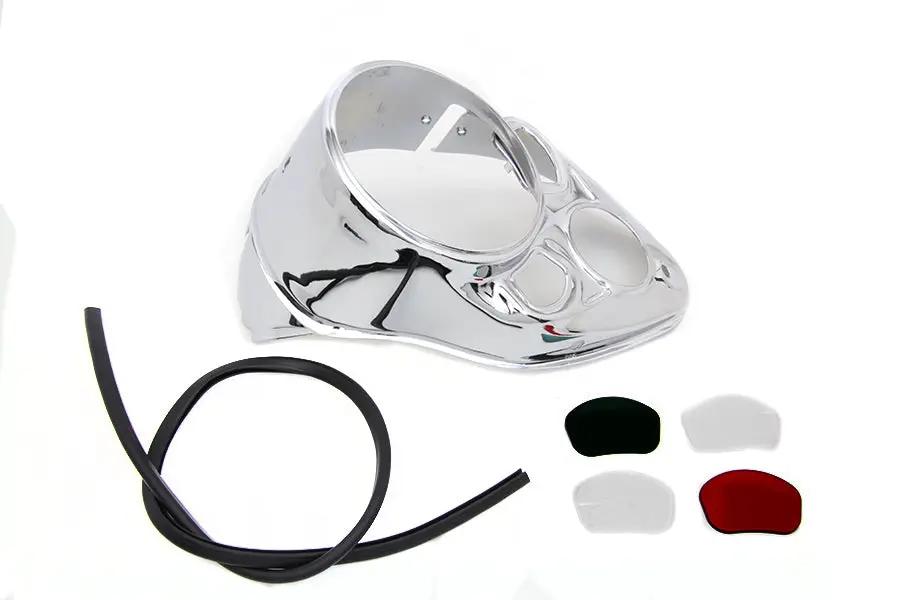 V-Twin Chrome Dash Panel for 1938 Harley Davidson EL, UL, WL Models - Part #12-0070ACVT by V-Twin