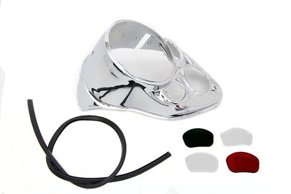 V-Twin Chrome Dash Panel for 1938 Harley Davidson EL, UL, WL Models - Part #12-0070ACVT by V-Twin
