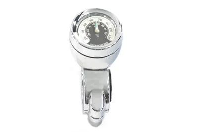 V-Twin Temperature Gauge with Mount – Chrome Finish for 1-Inch Handlebars – Part O91-6820T by V-Twin