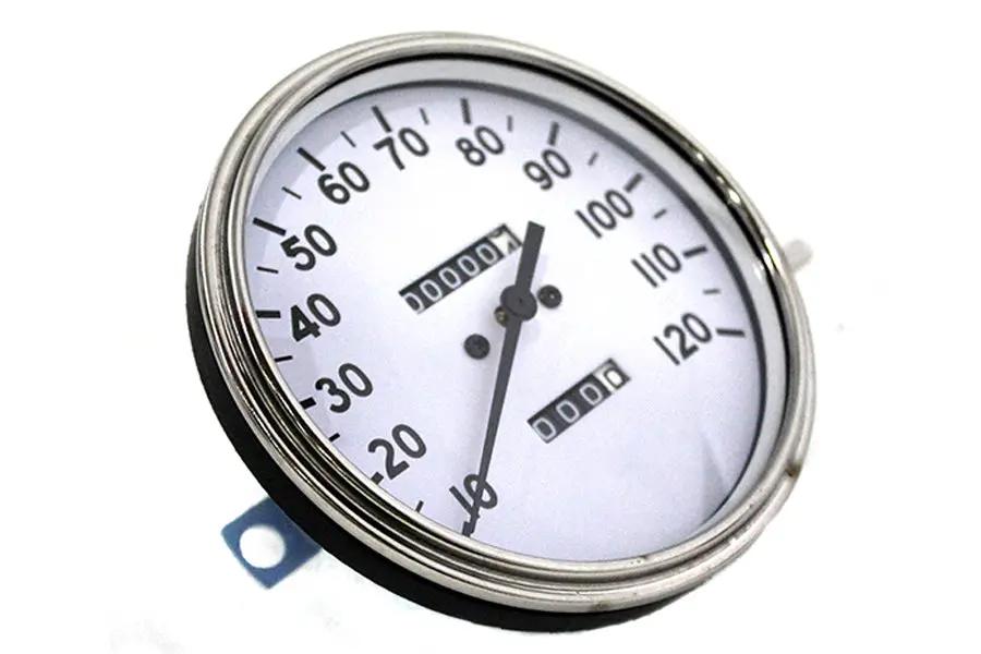 V-Twin Replica 2:1 Speedometer with Black Needle for Harley Davidson FL 1941-1950 by V-Twin