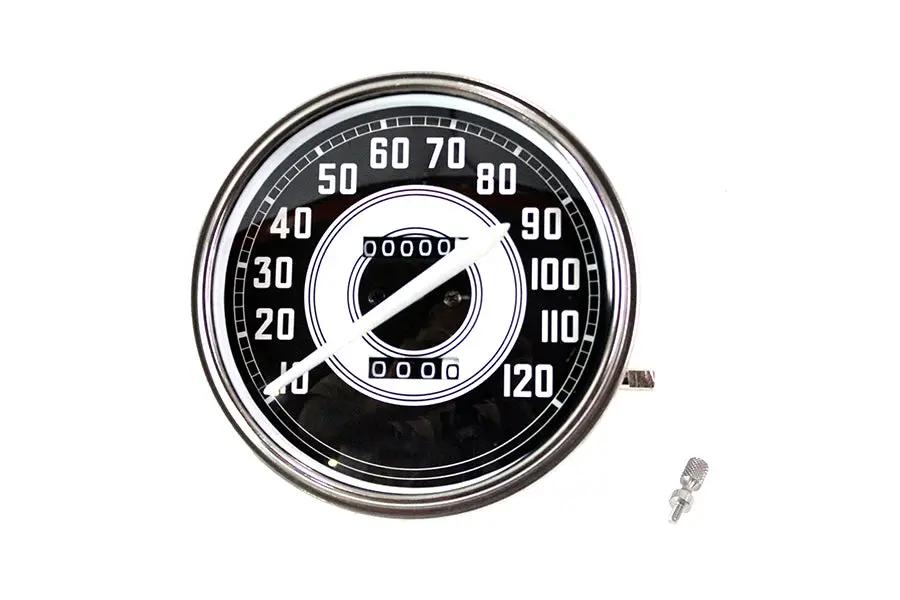 V-Twin Replica 2:1 Speedometer with White Needle for Harley Davidson FL 1940-1945 by V-Twin