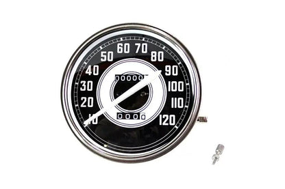 V-Twin Replica 2:1 Speedometer with White Needle for Harley Davidson FL 1940-1945 by V-Twin