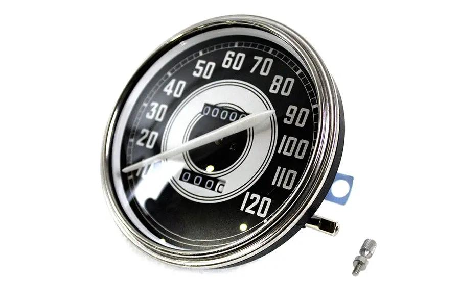 V-Twin Replica 2:1 Speedometer with White Needle for Harley Davidson FL 1940-1945 by V-Twin