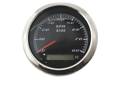 V-Twin 39-0839 Tachometer Gauge with Built-In Hour Meter for 2-4 Cylinder Engines by V-Twin