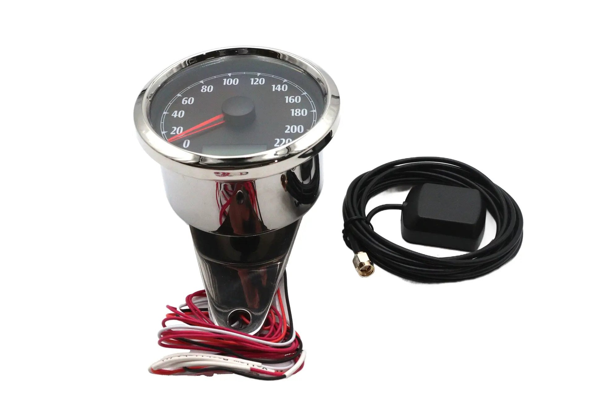 V-Twin 85mm GPS Speedometer Chrome (Part #83147) by V-Twin