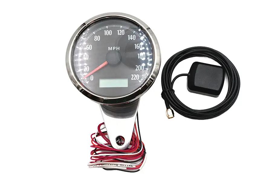 V-Twin 85mm GPS Speedometer Chrome (Part #83147) by V-Twin