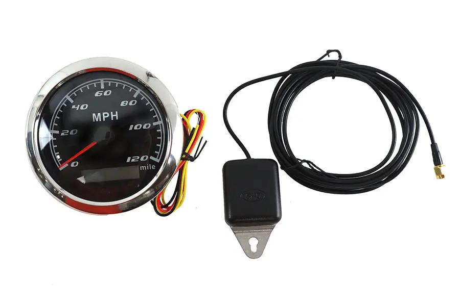 V-Twin 85mm GPS Speedometer Gauge with Built-in GPS - Part #83139 by V-Twin