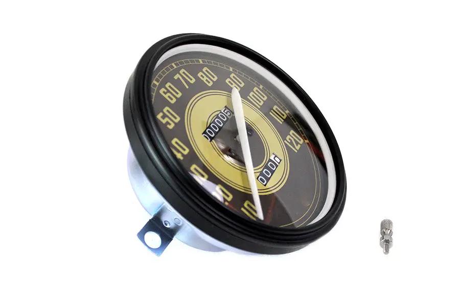 V-Twin Speedometer with 2:1 Ratio and White Needle for Harley Davidson FL (1941-1950) by V-Twin