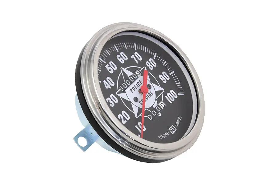 V-Twin Police Speedometer 2:1 Ratio for Harley Davidson FL (1948-1957) by V-Twin