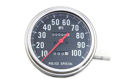 V-Twin Police Speedometer 2:1 Ratio for Harley Davidson FL Models - Part #71473RWO by V-Twin